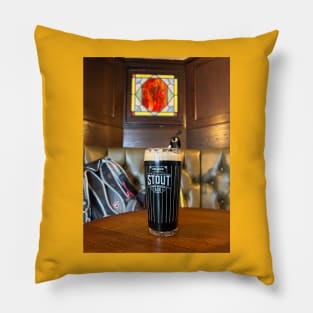 J W Lees Stout in Red Lion Withington Manchester Pillow