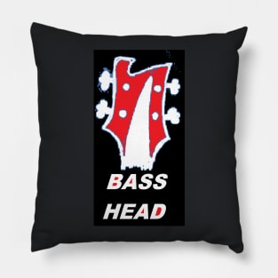 Bass Head by LowEndGraphics Pillow