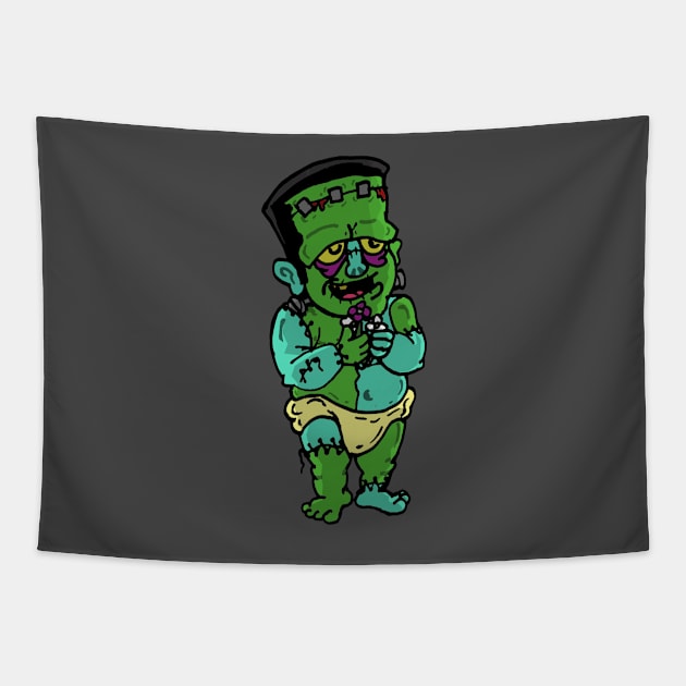 Franken-baby Tapestry by Undeadredneck