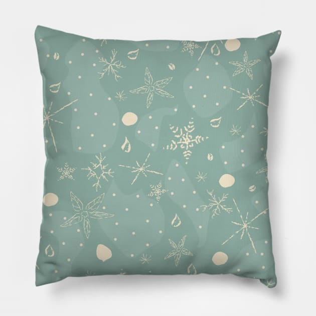 Winter Pattern Pillow by KristinaStellar 