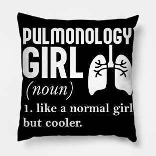 Pulmonology Girl Pillow