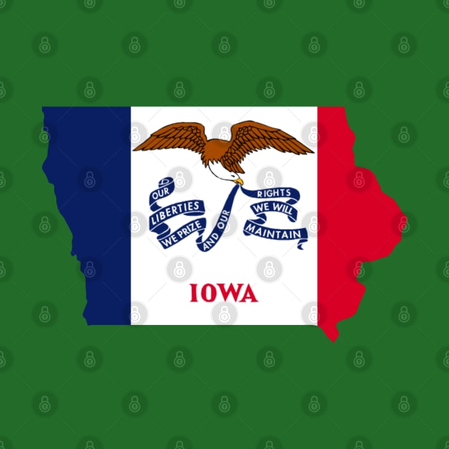 Iowa Flag Map by maro_00