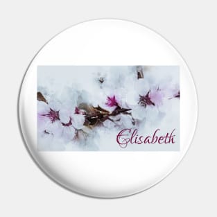 Cherry Blossom Designer Artwork Name Elisabeth Pin