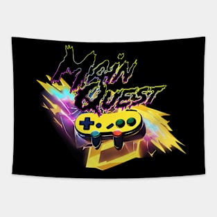 Neon Night-Riders Tapestry