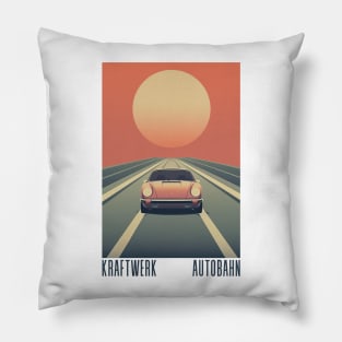 Kraftwerk --- Autobahn --- Retro Aesthetic Original Design Pillow