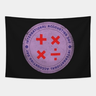 Today is International Accounting Day Badge Tapestry