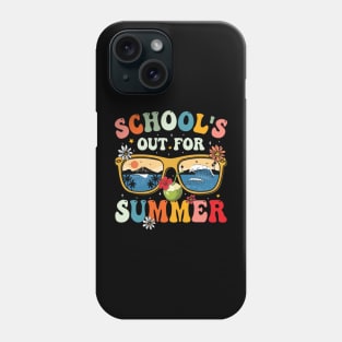 Last Day Of School'S Out For Summer Teacher Boys Girls Long Sleeve Phone Case