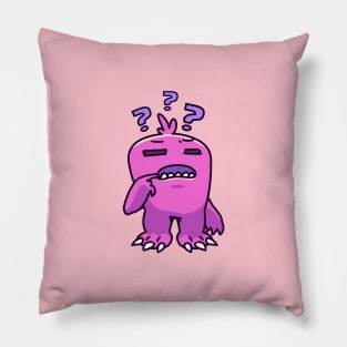 Confused Monster Pillow