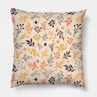 Fall leaves on beige layered Pillow