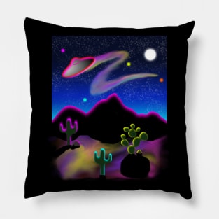 UFO Desert Party Pillow