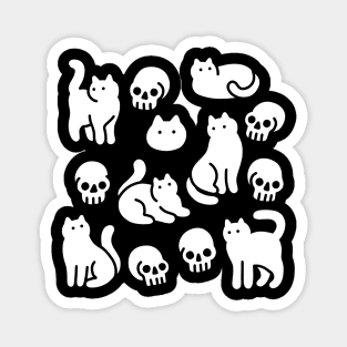 Cats and Skulls Magnet