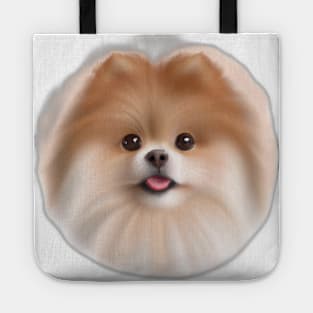 Cute Pomeranian Drawing Tote