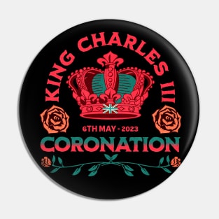 King Charles Coronation Pin