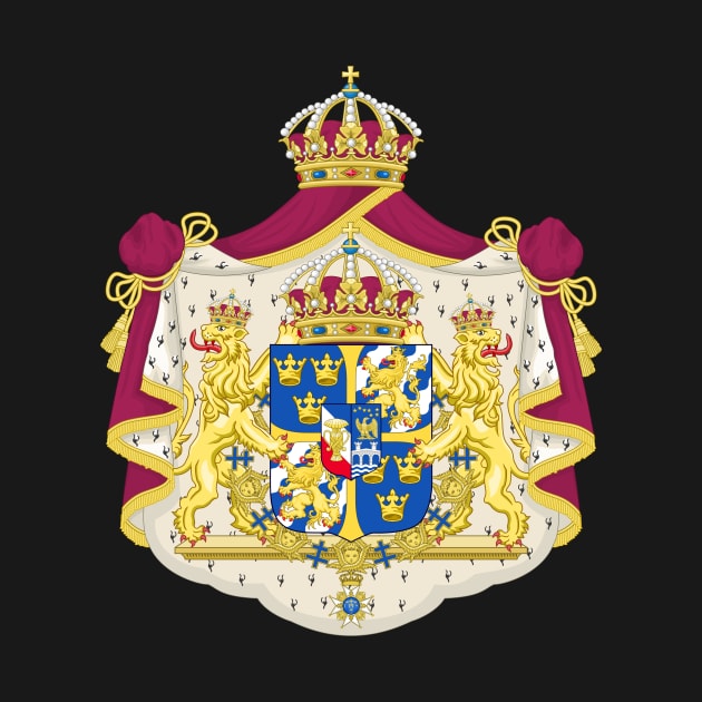 Greater coat of arms of Sweden by Flags of the World