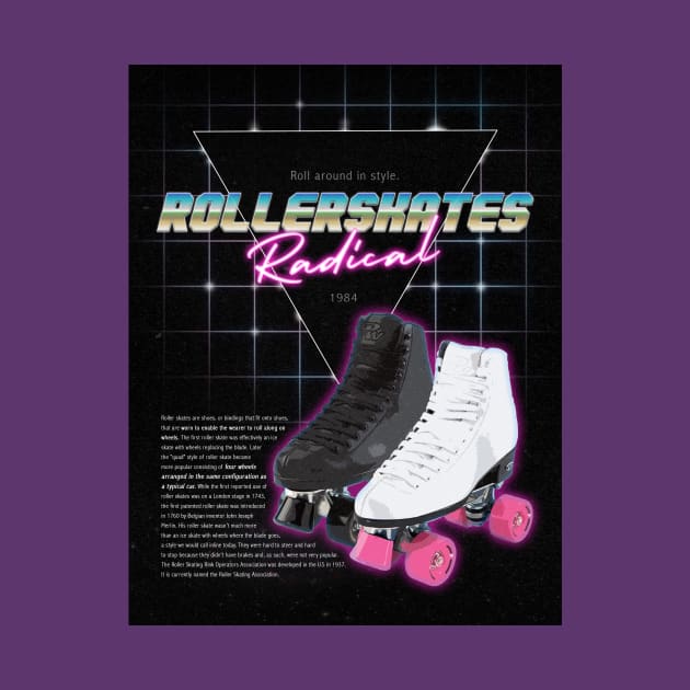 80s Rollerskate Ad by ZeroRetroStyle