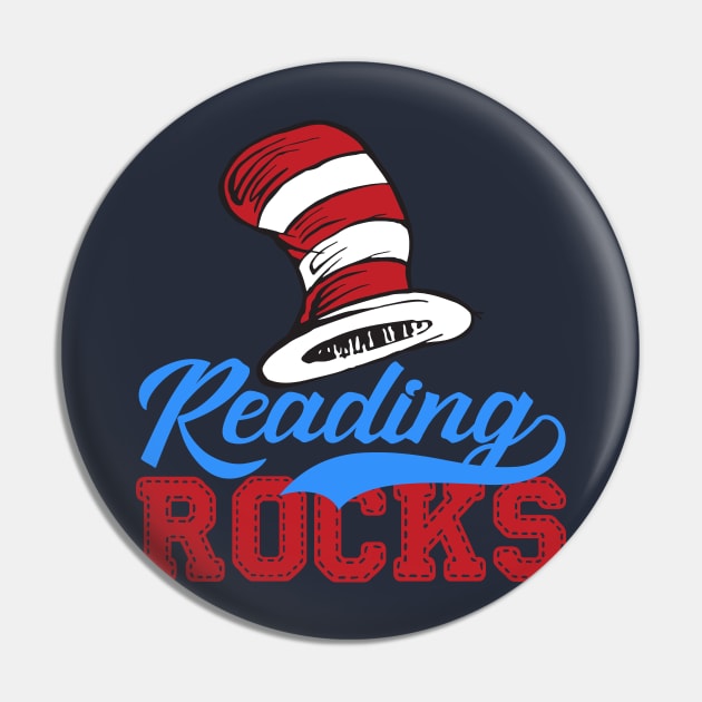 Reading Rocks - Read Across America Pin by lastradaimamo