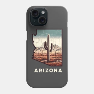 ARIZONA STATE MAP USA Phone Case