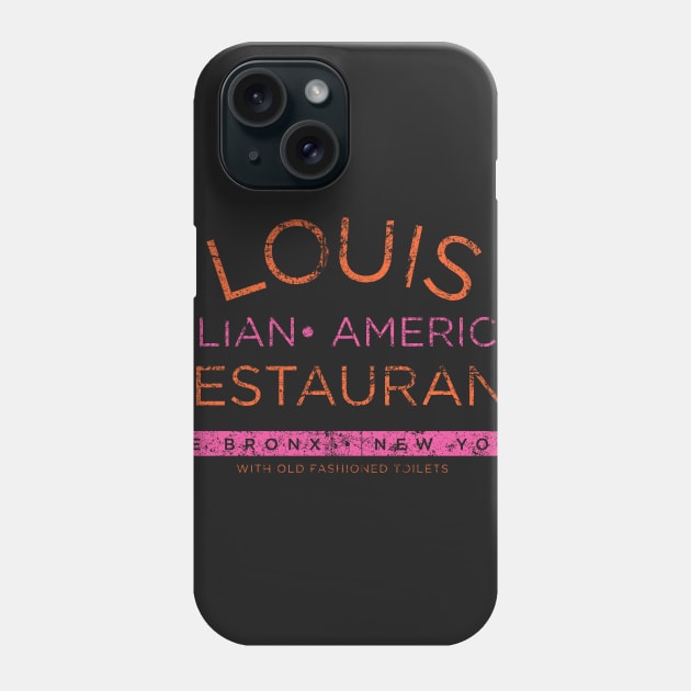 Louis Italian American Restaurant Phone Case by MindsparkCreative