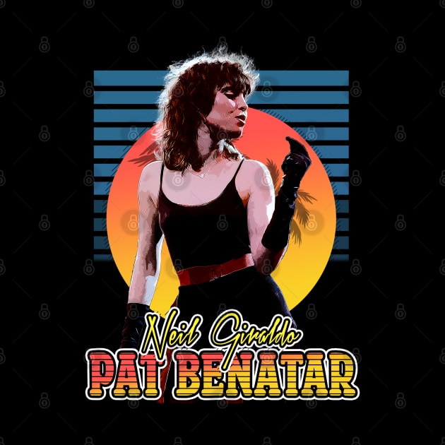 Retro Flyer Style Pat Benatar Fan Art Design by Now and Forever