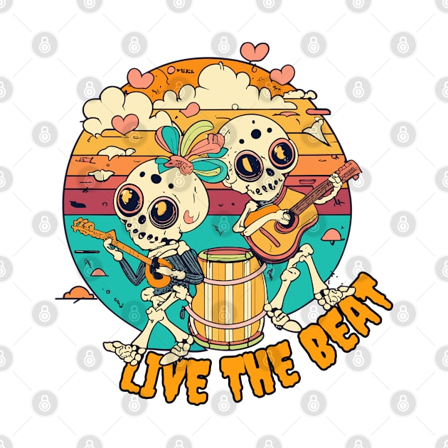 "Live the Beat" design by WEARWORLD