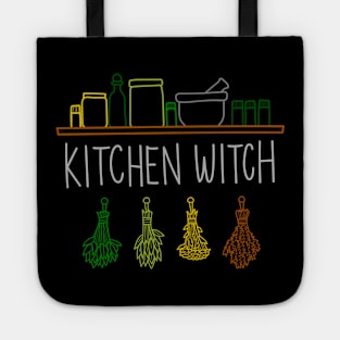 Apothecary Jars and Herbs "Kitchen Witch" Tote