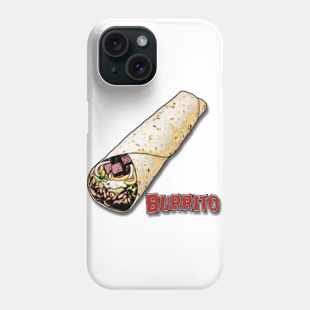 Burrito Phone Case by ImpArtbyTorg