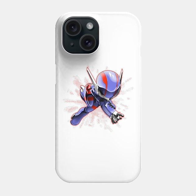 Asplenia Studios SD/chibi Priss (visor down) Phone Case by AspleniaStudios