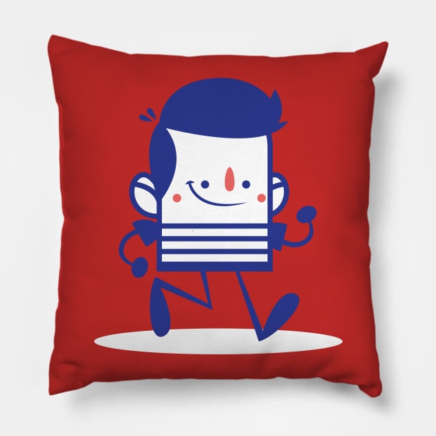 Quirky man Pillow by Digster