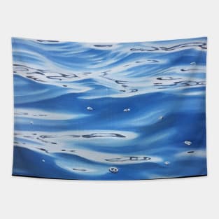 Relocation - lake water painting Tapestry