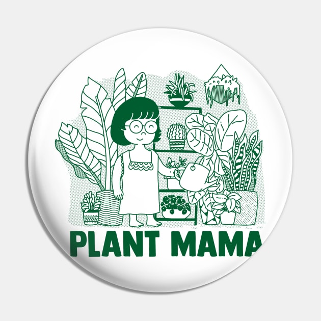 Happy Plant Mama Watering Her Babies -  Cute Pin by ShirtHappens