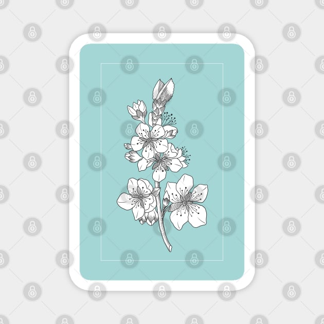 Flower branch Magnet by norakamuy