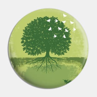 Green Oak Pin