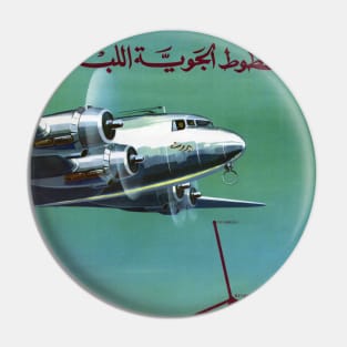 Air Liban Lebanon Vintage Poster Pin