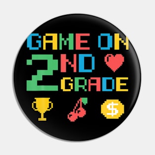 2Nd Grade Video Game Grade Wo Gamer Eacher Or Student Pin