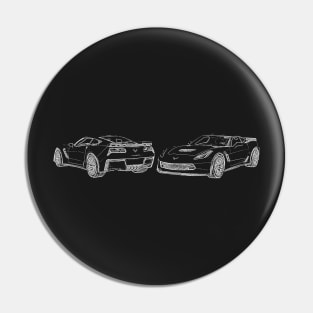 Corvette Z06 Sketch Pin