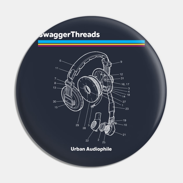 Urban Audiophile Pin by swaggerthreads