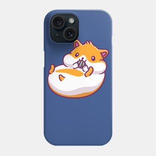 Cute Hamster Eating Sunflower Seed Cartoon Phone Case