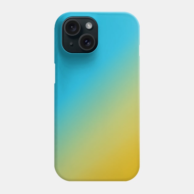 Blue Yellow Gradient Phone Case by Bleachie