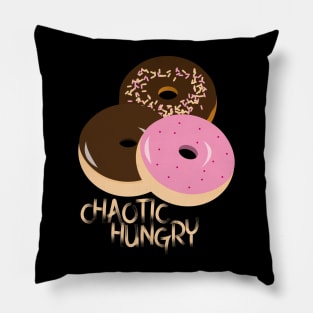 Chaotic Hungry RPG Alignment Donuts Pillow