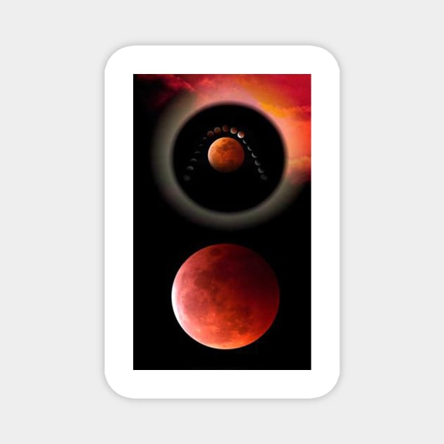 Lunar eclipse Magnet by saraperry