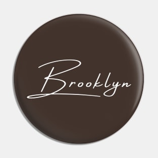 Brooklyn Cursive Pin