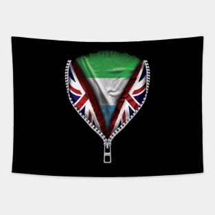 Sierra Leonean Flag  Sierra Leone Flag zipped British Flag - Gift for Sierra Leonean From Sierra Leone Tapestry