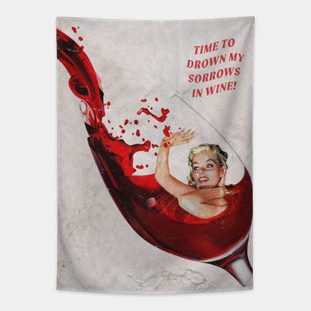 Wine Tapestry by Winn Prints