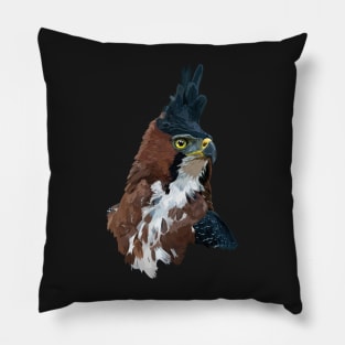 crested eagle Pillow