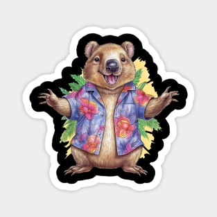 Island Vibes Wombat! Magnet