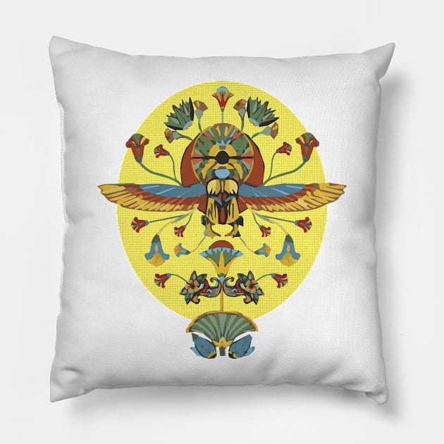 Ancient Egyptian Symbols Pillow by emhoteb