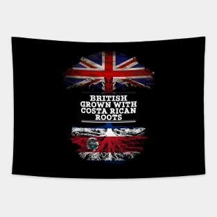 British Grown With Costa Rican Roots - Gift for Costa Rican With Roots From Costa Rica Tapestry