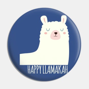 Happy Llamakah Llama Hanukkah Art Pin