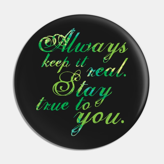 Keep It Real - Violet Pin by FalconArt