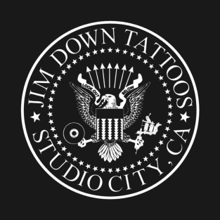 JIM DOWN TATTOOS SEAL LOGO T-Shirt